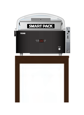 TOSEI 衣類用 真空包装機 スマートパック テーブル・コインセレクター付き AP-421SC