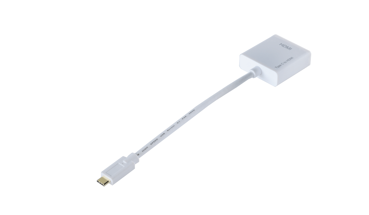 AI 4K@30対応 USB-C→HDMI変換ケーブル AI-UTC-HDF0015 (長さ：0.15m)