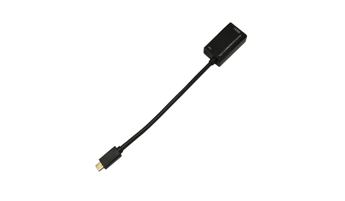 AI 4K@60対応 USB-C→HDMI変換ケーブル AI-UTC-UHDF0015-PD (長さ：0.15m)