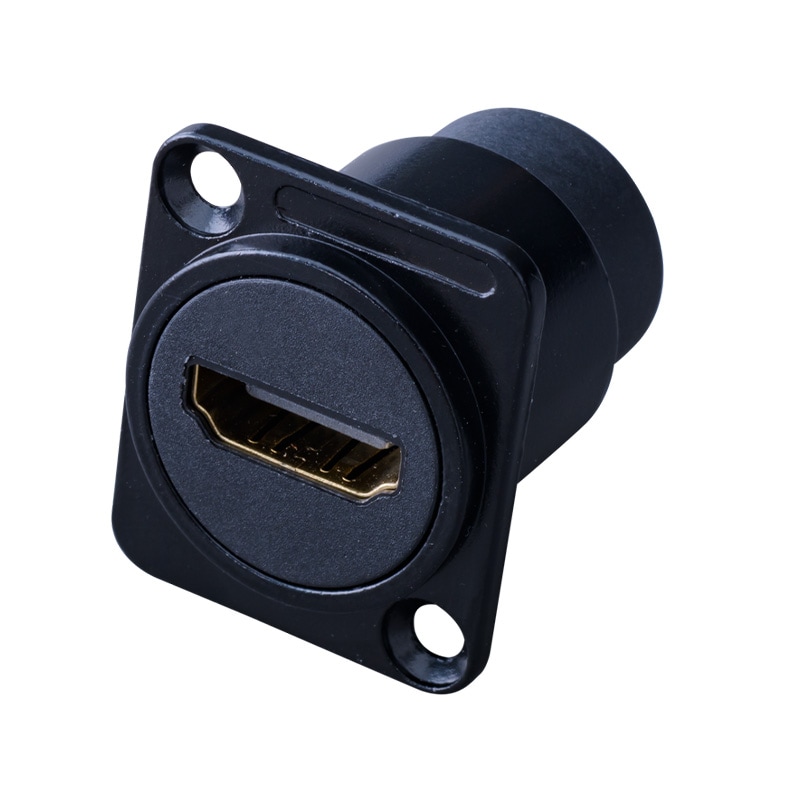 AI 4K@60対応 HDMIメス-メス 中継アダプタ パネル取り付け型 AI-PM-HD19F/19F