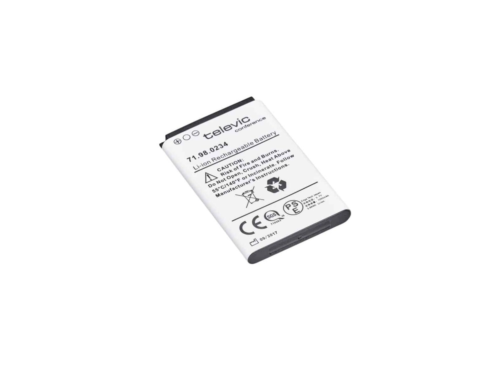 テレビック Televic スペアバッテリー6台セット Lingua BP