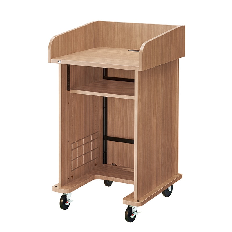 オーエス OS AVキャビネット 演台タイプ (足入れタイプ/扉なし) CMA-03UM2-N10F (ウッド) 