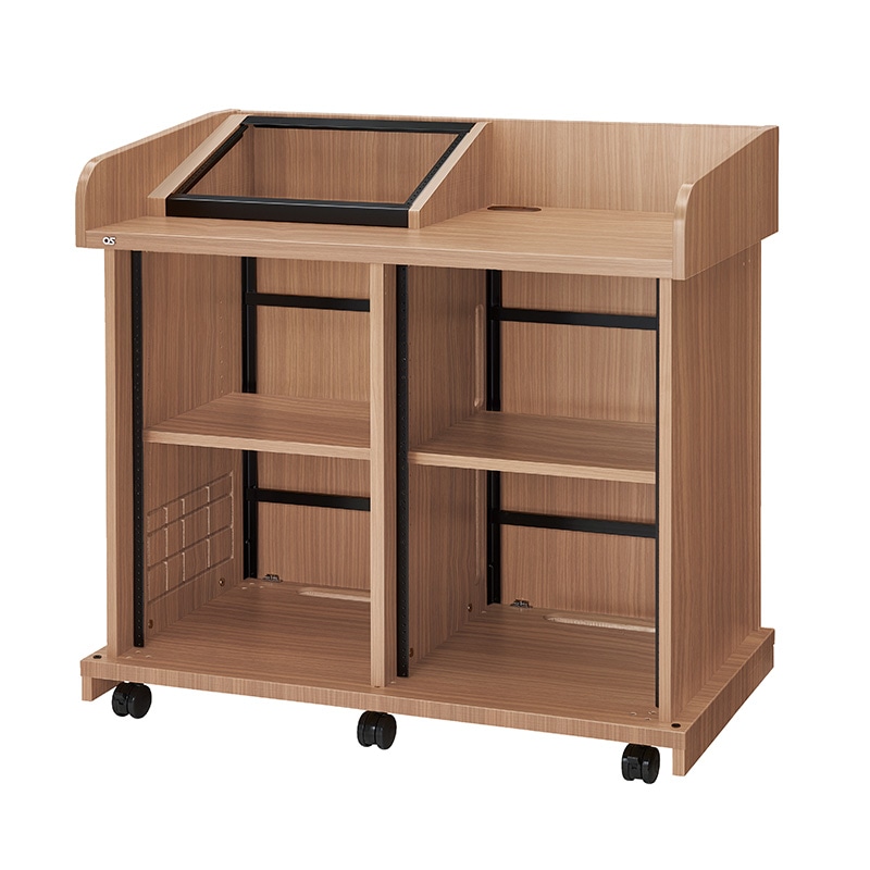 オーエス OS AVキャビネット レクチャー卓 (コンソールタイプ/扉なし) CLA-32UM2-N06NC (ウッド) 