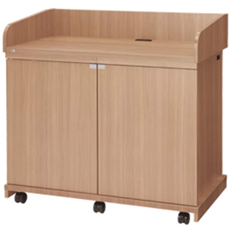 オーエス OS AVキャビネット レクチャー卓 (スタンダードタイプ/木扉) CLA-32UM2-W06NS (ウッド) 