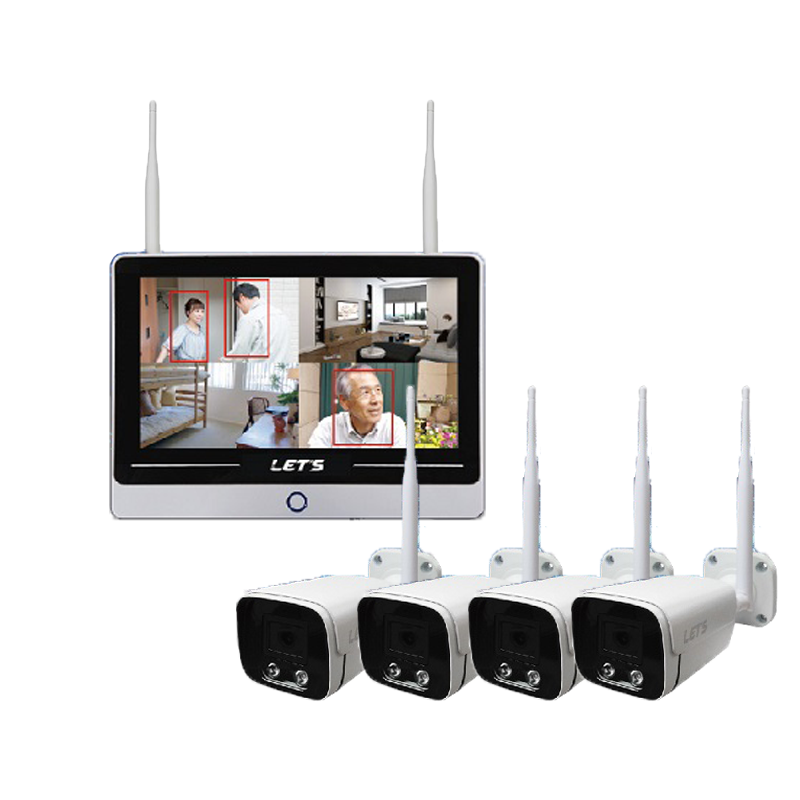 レッツコーポレーション ワイヤレス見張隊NEO グランドスラム カメラ4台タイプ (L-WMN-GS4C) 