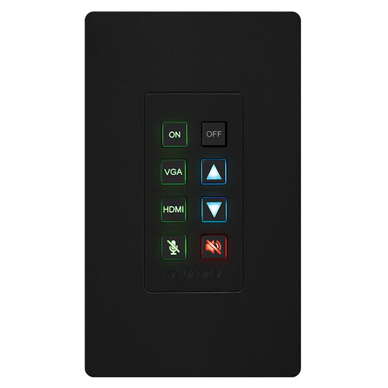 AI ウォールマウント型 ボタンコントローラ LAN対応モデル AI-DXB-8i-B (ブラック)【受注生産】