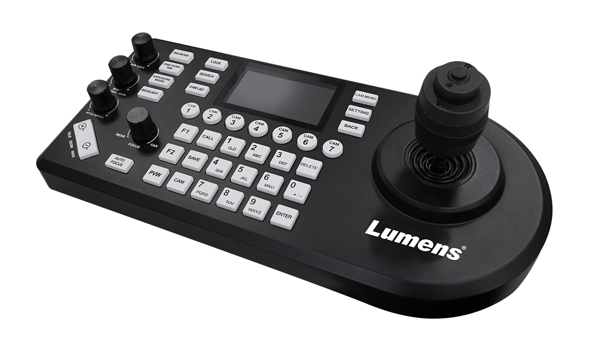 ルーメンス Lumens ジョイスティック×プレビュー液晶付きIP PTZカメラコントローラー VS-KB21 