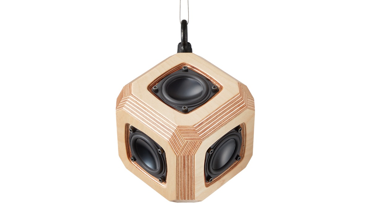 タグチ Taguchi 全方向型六面体ペンダントスピーカー (木地色クリアー) CUBE060-MP-H-CL 【受注生産】