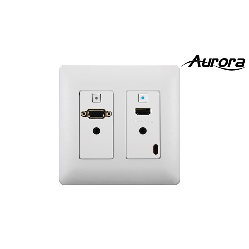 AI 4K@60対応 HDBaseT延長器 ウォールプレートモデル (送受信機セット・最大延長100m) AI-DXW-2-S2-W 