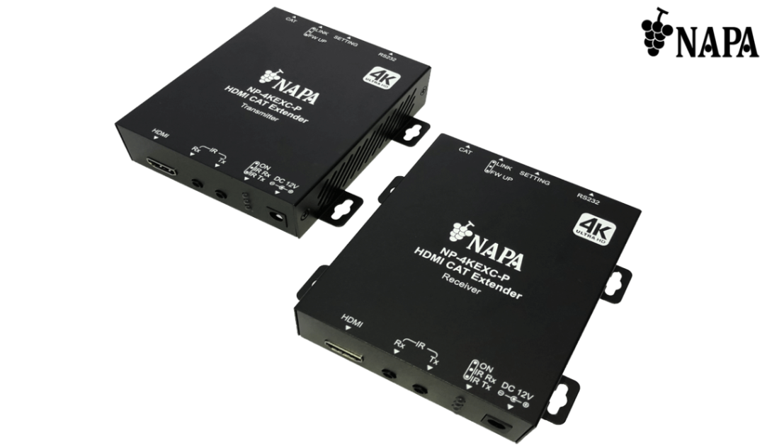 AI 4K@60対応 HDMI CAT延長器 AI-NP-4KEXC-P 
