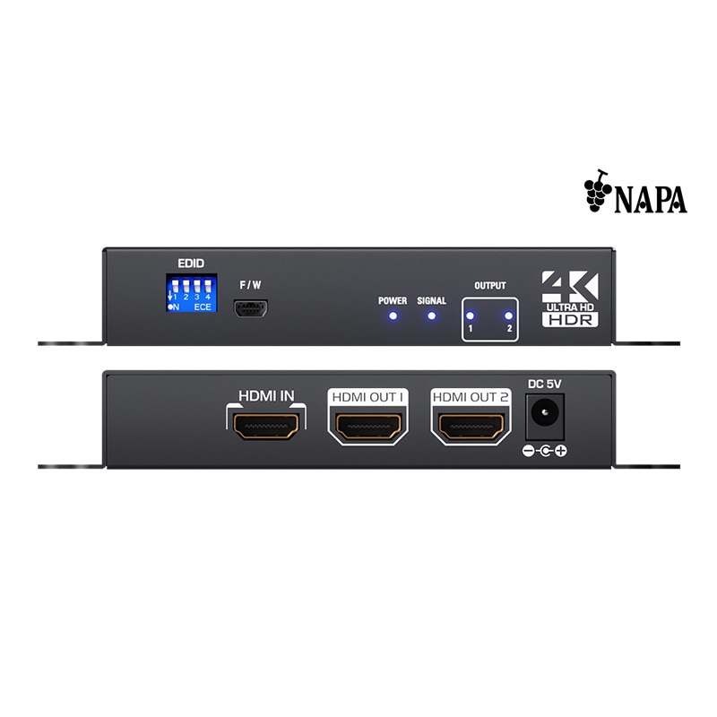 AI 4K@60対応 HDMI分配器 AI-NP-DSP-12U 