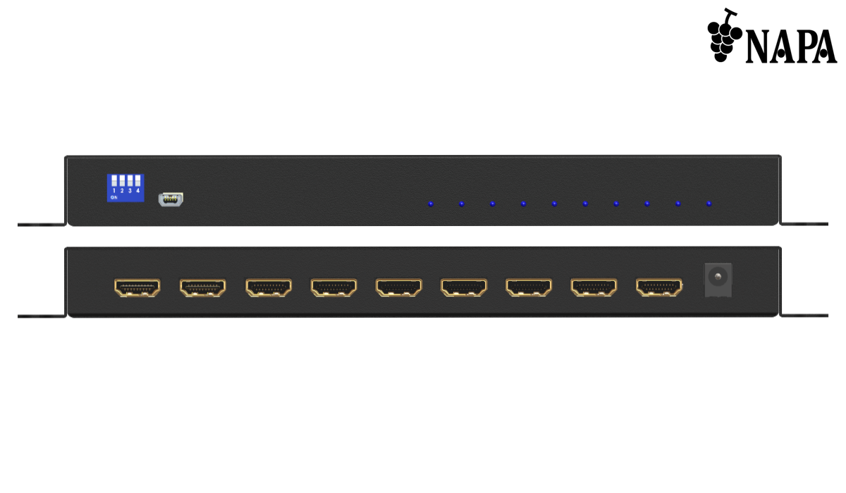 AI 4K@60対応 HDMI分配器 AI-NP-DSP-18U 