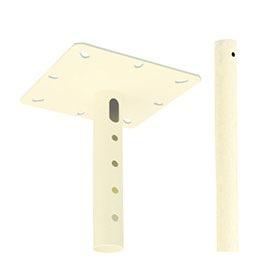 オーエス OS 天吊ハンガー用 パイプセット TH-PA0550S (アイボリー)