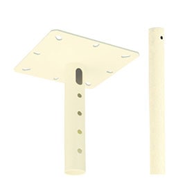 オーエス OS 天吊ハンガー用 パイプセット TH-PA0700S (アイボリー)