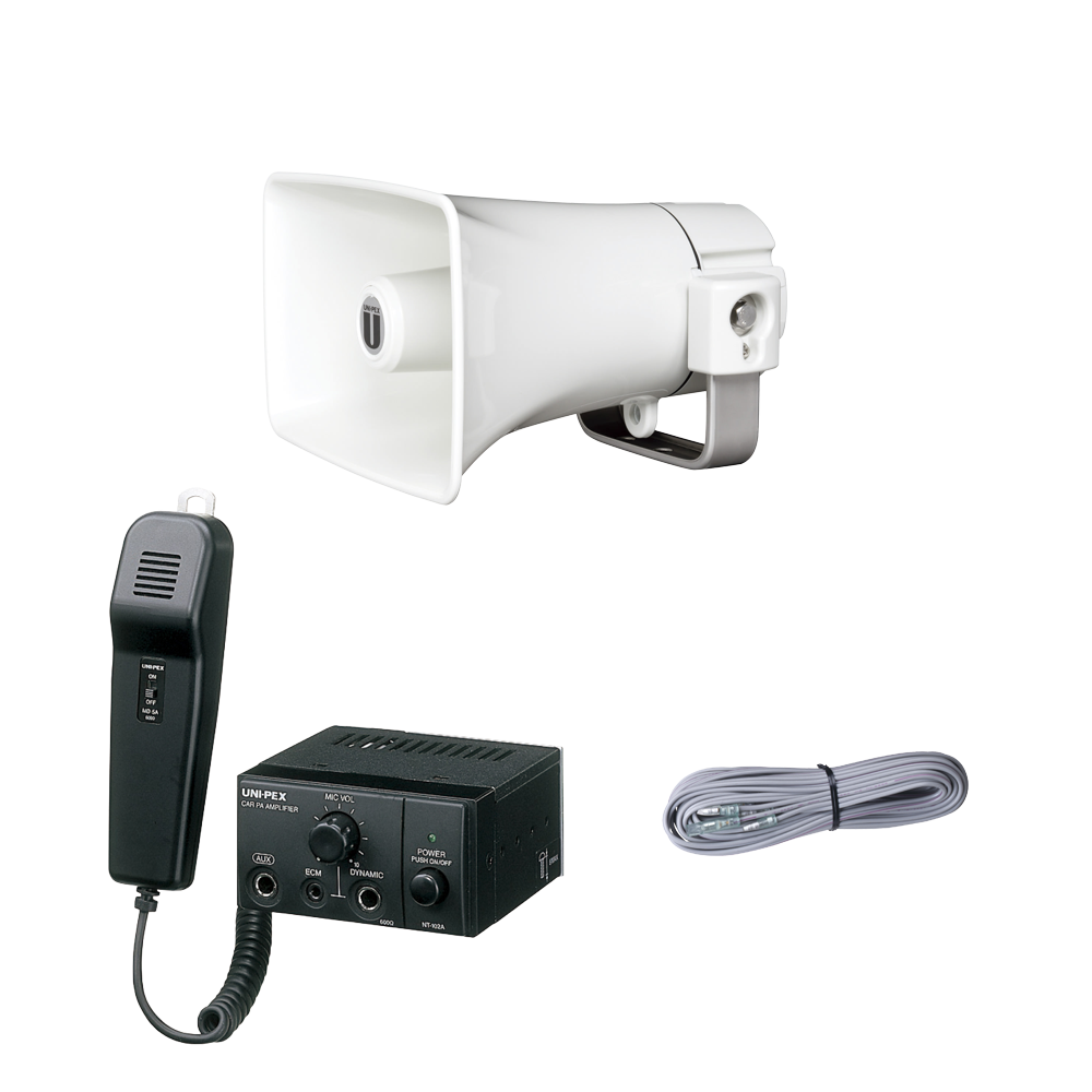 ユニペックス UNI-PEX 10W 車載システムセット NT-102A-Cset