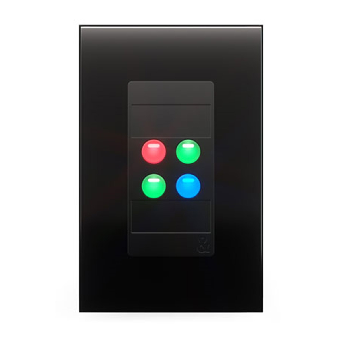 アレンアンドヒース ALLEN&HEATH 4ボタンウォールプレートコントローラー IP4-BK-US (ブラック、US Decora仕様)