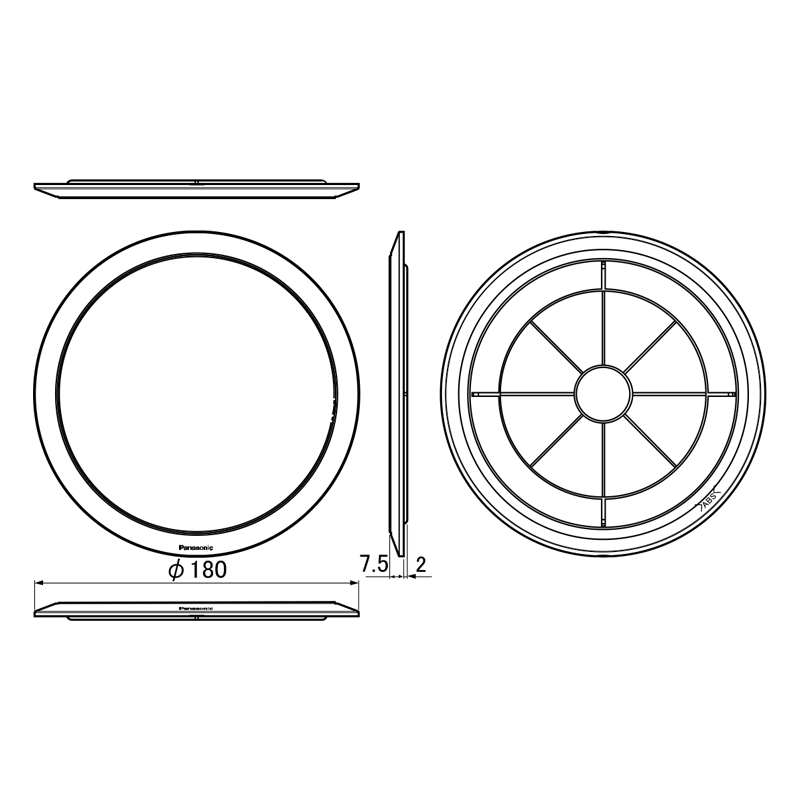 パナソニック Panasonic 12cm天井埋込みスピーカー用パネル WS-TP10-W