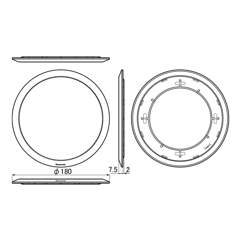 パナソニック Panasonic 12cm天井埋込みスピーカー用パネル WS-TP13-W