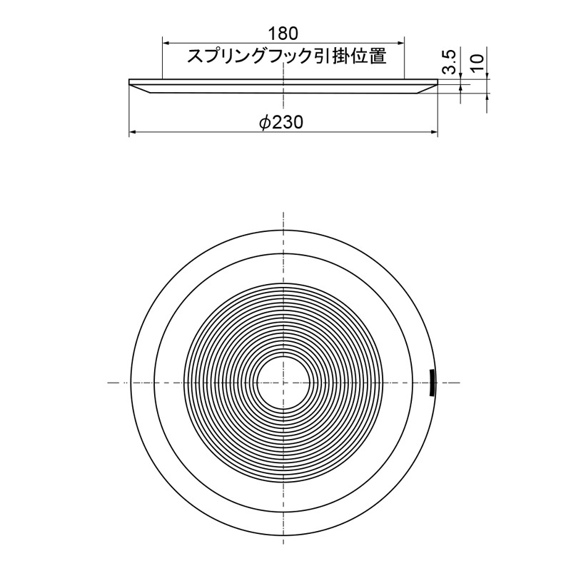 パナソニック Panasonic スプリングキャッチ式 天井スピーカー用パネル WS-6510-W