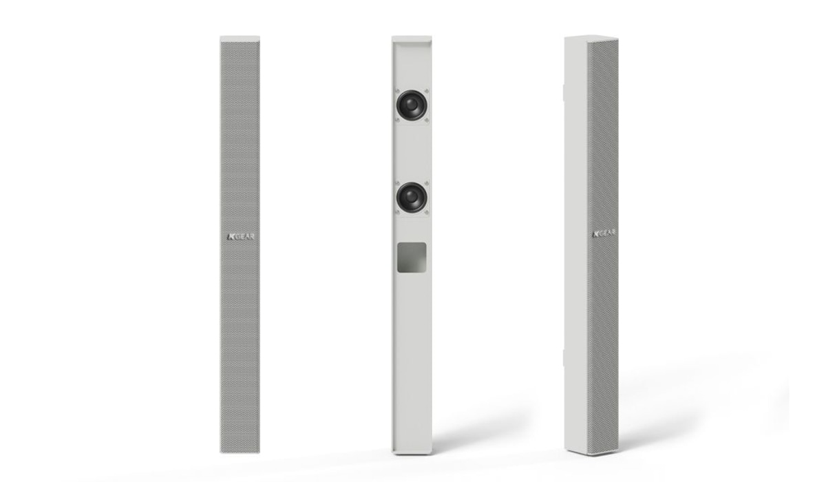 ケーギア KGEAR フルレンジポイントソースコラムスピーカー GF22W (ホワイト)