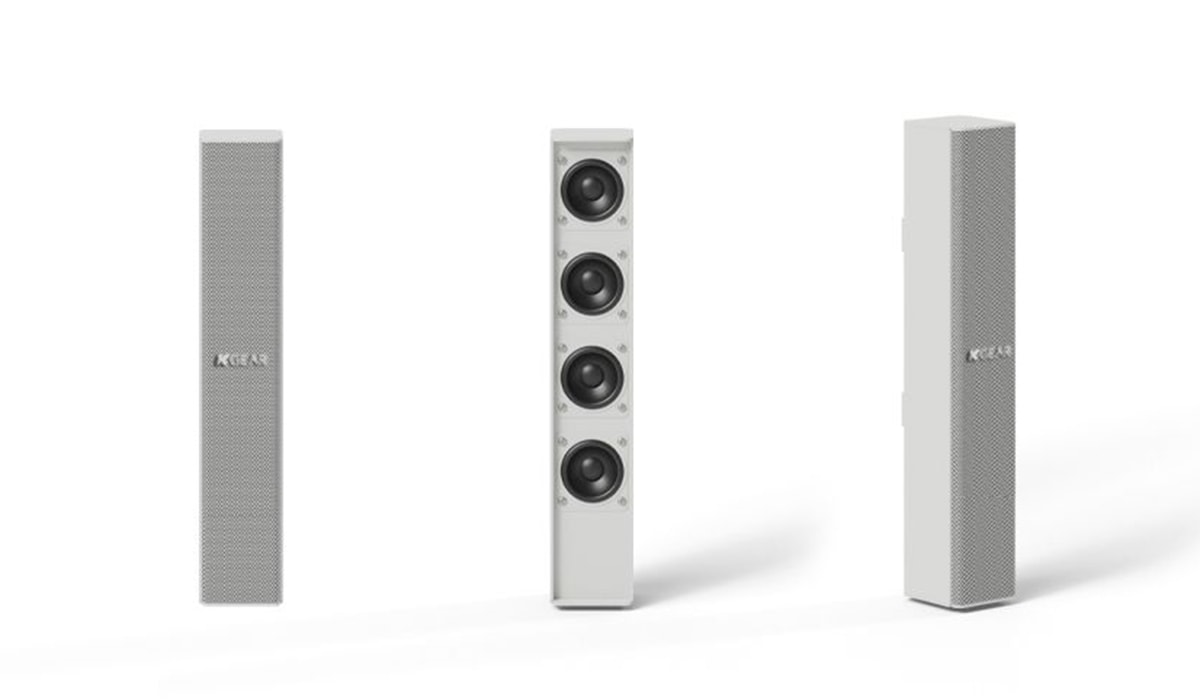ケーギア KGEAR ラインアレイコラムスピーカー GF42W I (ホワイト)