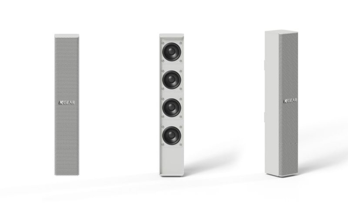 ケーギア KGEAR ラインアレイコラムスピーカー GF42TW I (ホワイト)