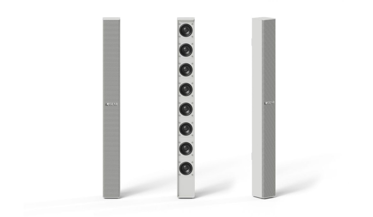 ケーギア KGEAR ラインアレイコラムスピーカー GF82W I (ホワイト)