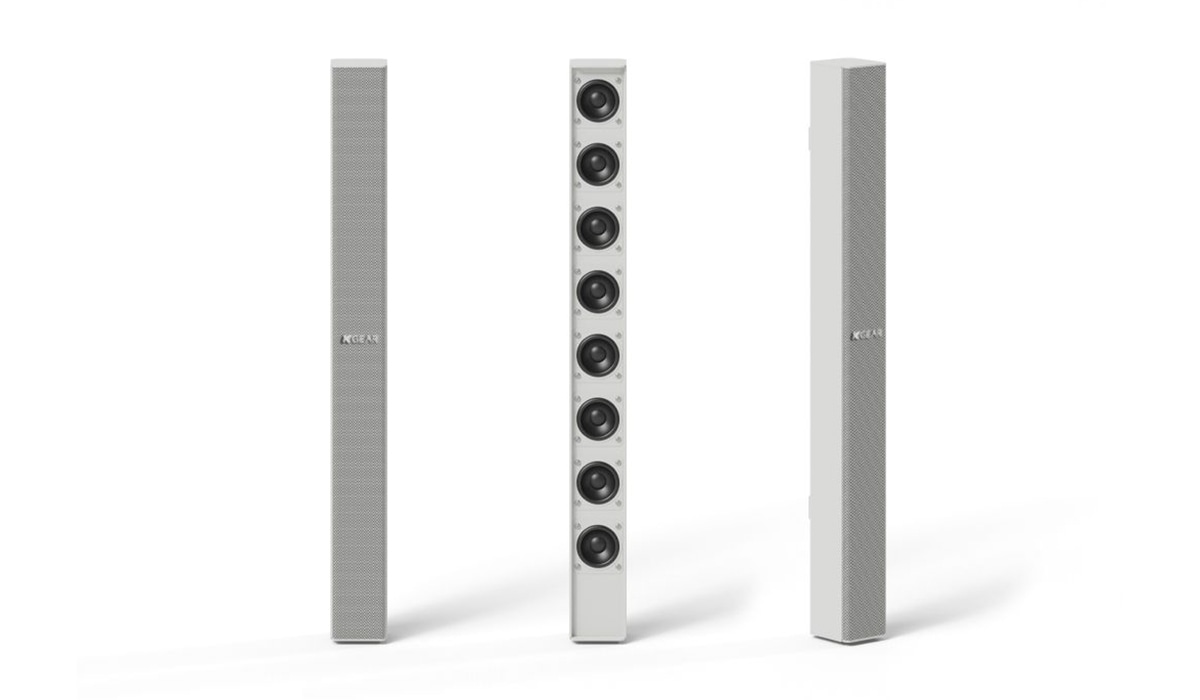ケーギア KGEAR ラインアレイコラムスピーカー GF82TW I (ホワイト)