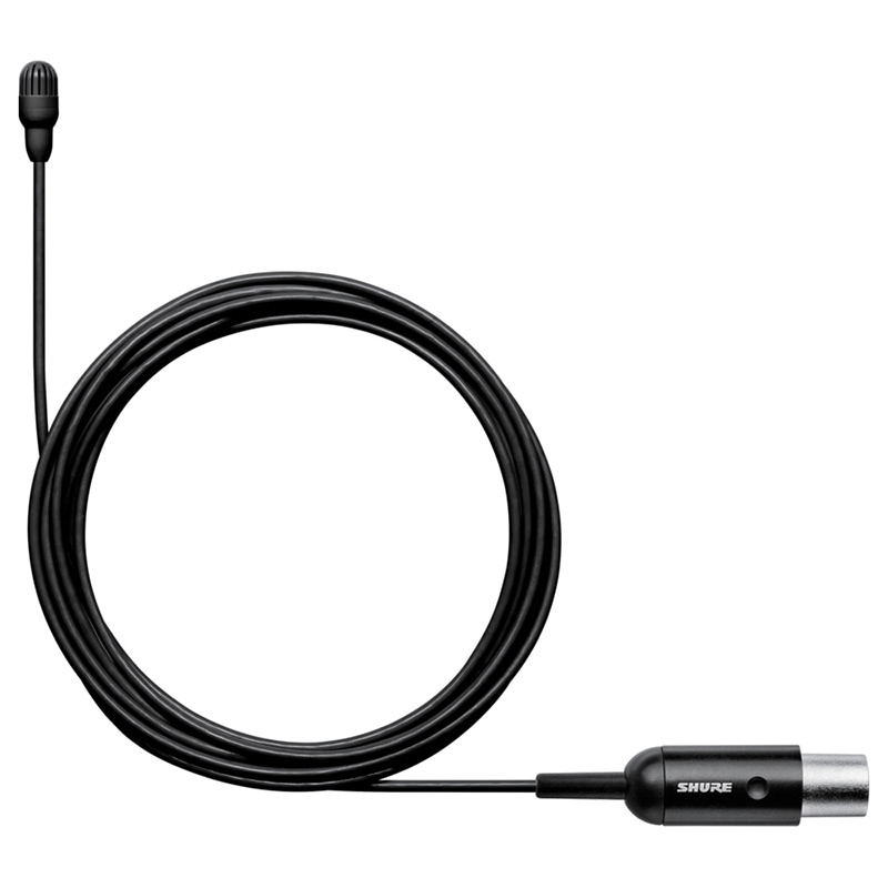SHURE 超小型ラべリアマイクロホン TA4F端子 TL47B/O-MTQG (ブラック)