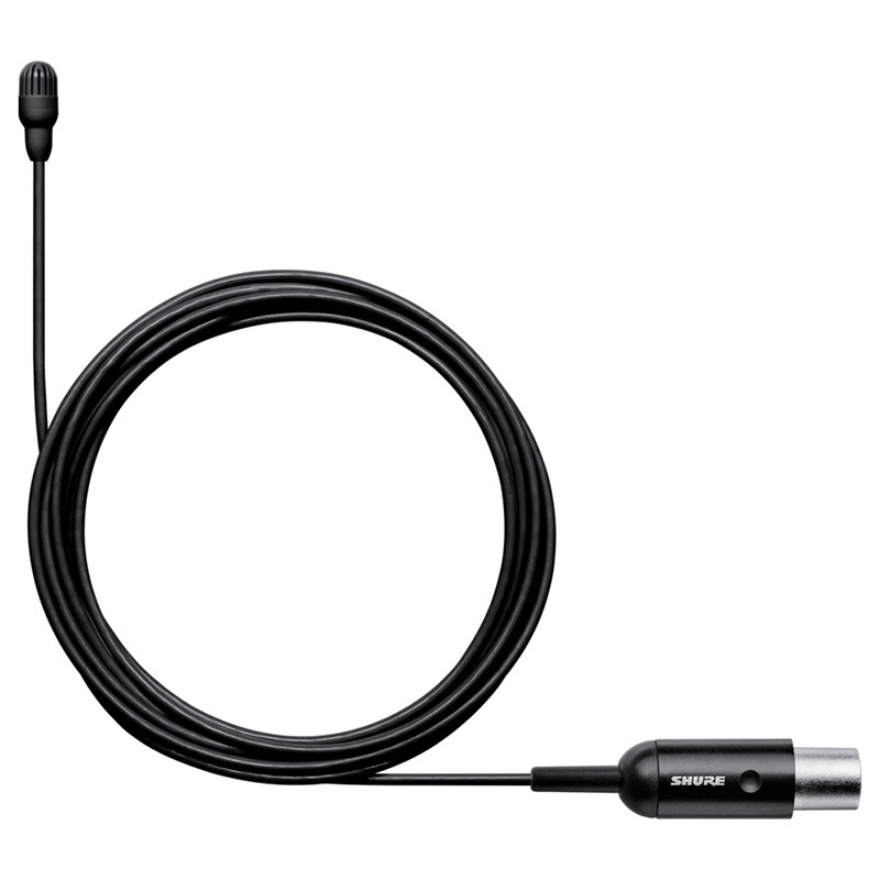 SHURE 超小型ラべリアマイクロホン TA4F端子 TL46B/O-MTQG (ブラック)