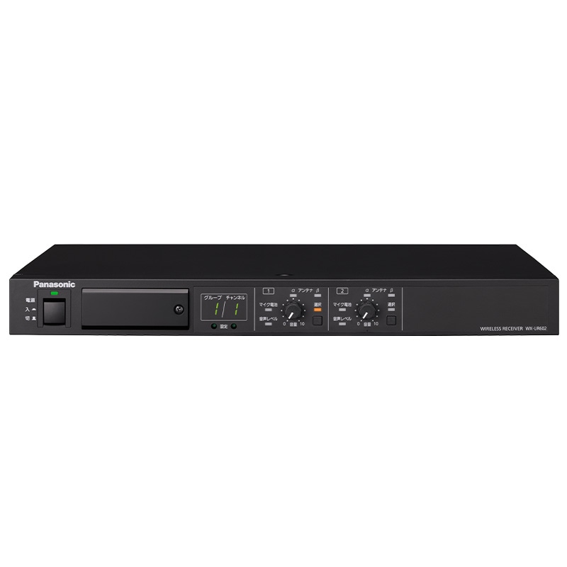 パナソニック Panasonic 800MHz帯 ワイヤレス受信機 (2波内蔵) WX-UR602