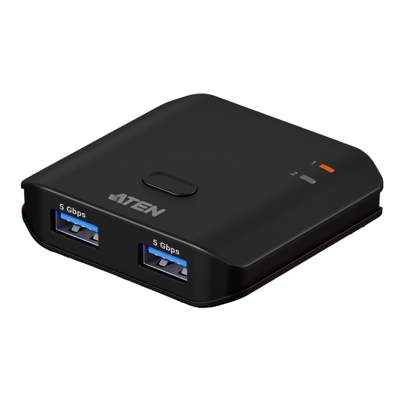 ATEN essentials PC2台用 USB3.2 Gen1 (5Gbps) 2デバイス切替器 US4322