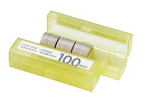 M-100 コインケース（50枚収納）100円用 小銭 仕分け ケース