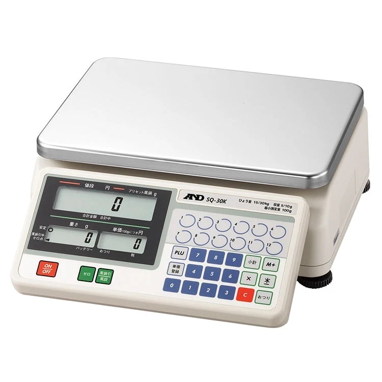 検定付デジタル料金はかり SQ-6K 量り売り 最大6kg  A&D