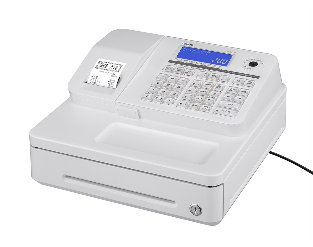 C2868□CASIO カシオ□電子 レジスター SR-S4000-EX-20SWE□動作品