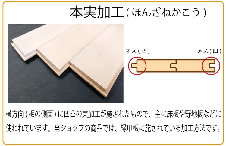 天然青森ひば 縁甲板 本実加工(床用) 特等(節有)1820x90x12mm－20枚