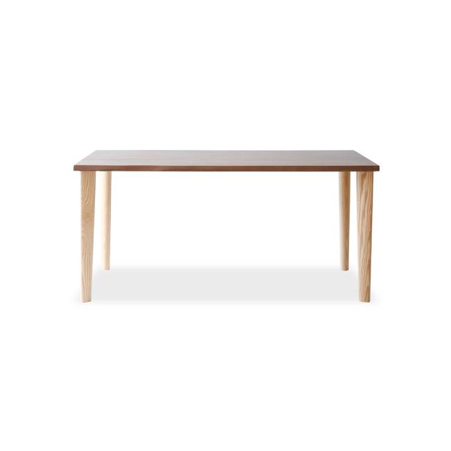 飛騨家具 Sign ダイニングテーブル 幅135～185cm｜波面天板 4本脚 無垢