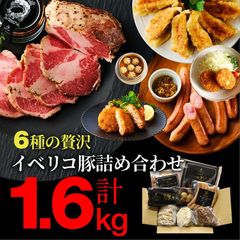 イベリコ豚 三昧 福袋 極上 グルメボックス 6種入 計約1.6kg 2025 人気7種詰め合わせセット 冷凍