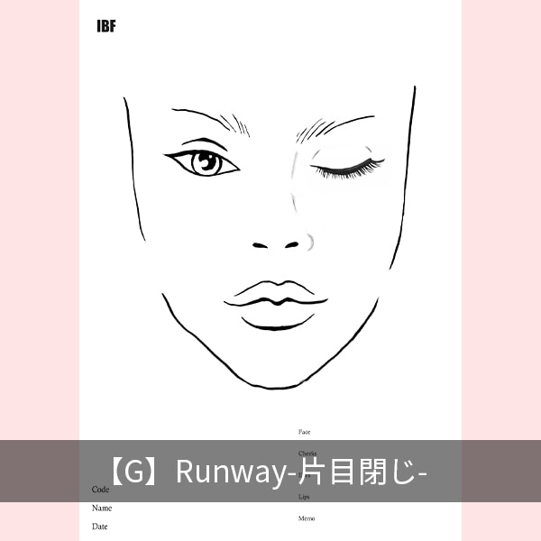 【選べる】フェイスチャート30枚セット-画材用紙-