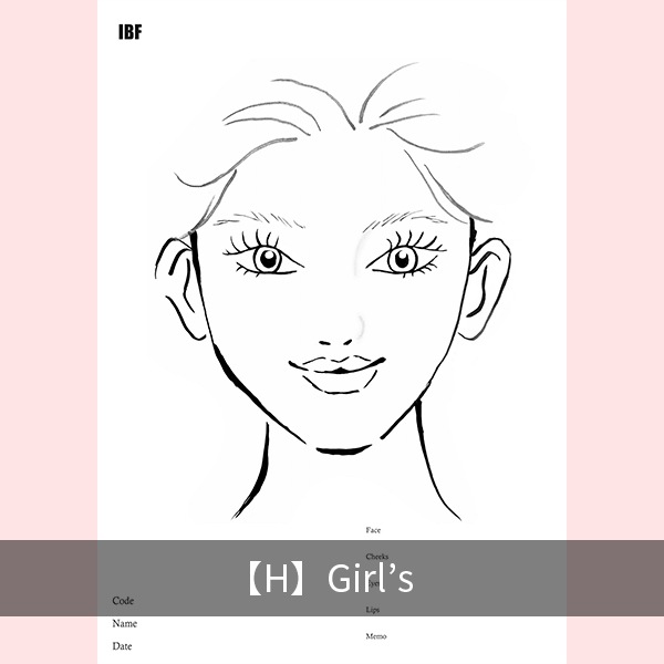 【選べる】フェイスチャート30枚セット-画材用紙-