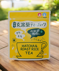 お試しサイズ　抹茶入り玄米茶ティーパック茶（紐なし）