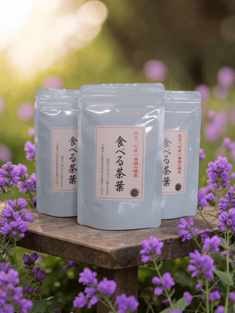 食べる茶葉(一番摘み碾茶)