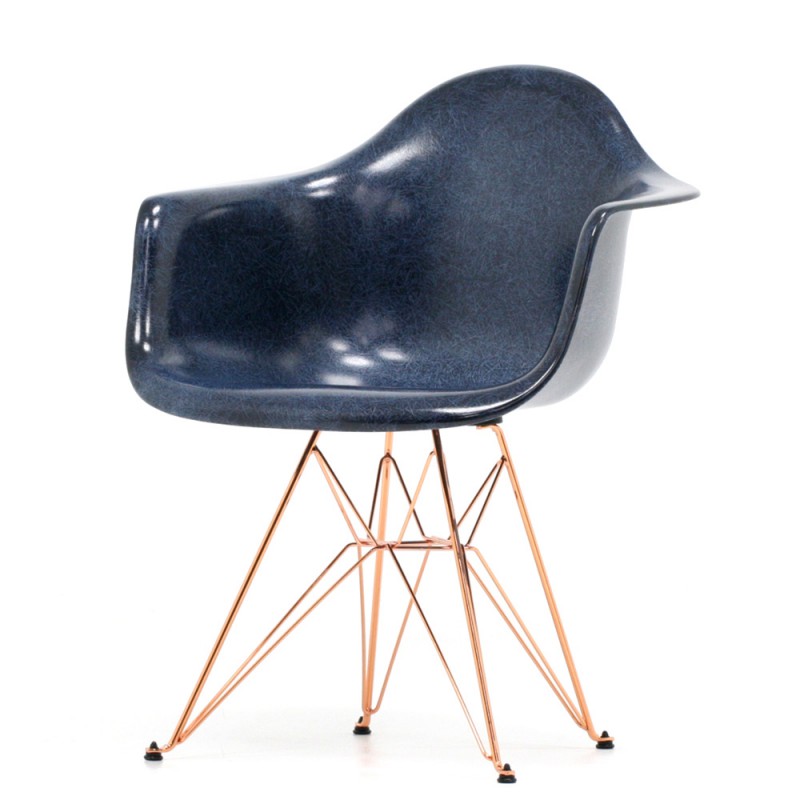 モダニカ アームシェルチェア インディゴ エッフェルベース コッパー