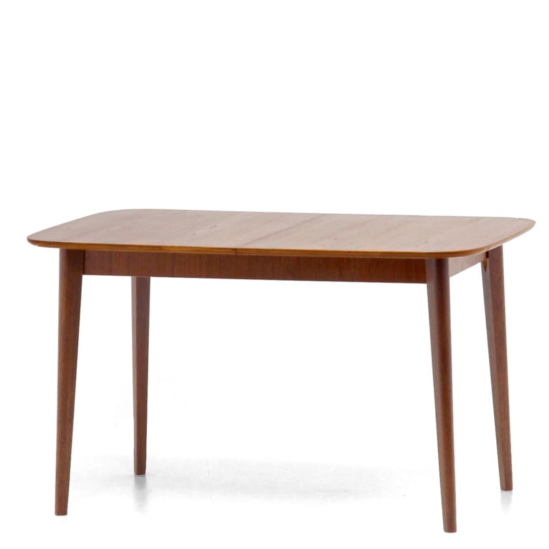 北欧 ダイニングテーブル チーク材 エクステンション 125cm | 北欧家具