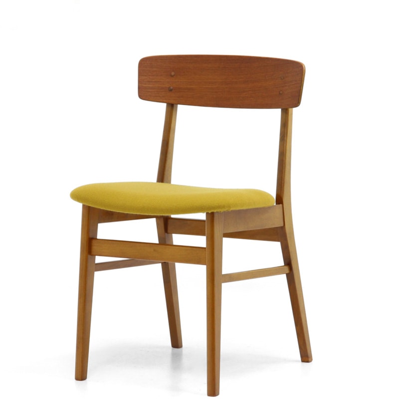 北欧 ヴィンテージ ダイニングチェア マスタード | SOLD OUT | ibukiya