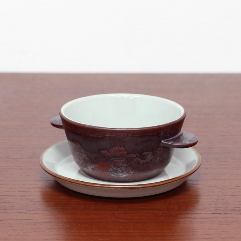 デシレ Desiree スープボウル＆ソーサー ペア デンマーク 廃盤 希少