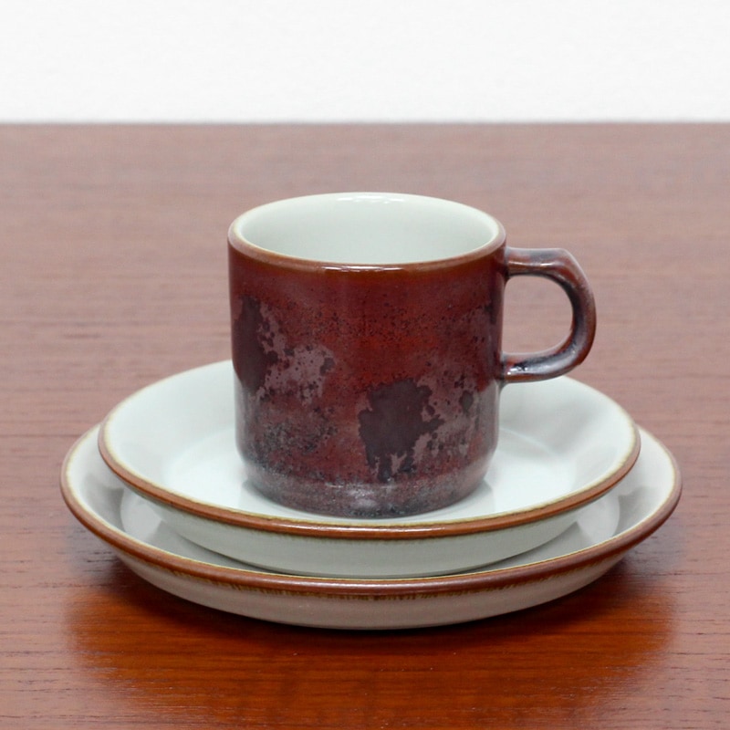 ○ヴィンテージ 北欧食器 デシレ Thule コーヒーカップ＆ケーキ皿