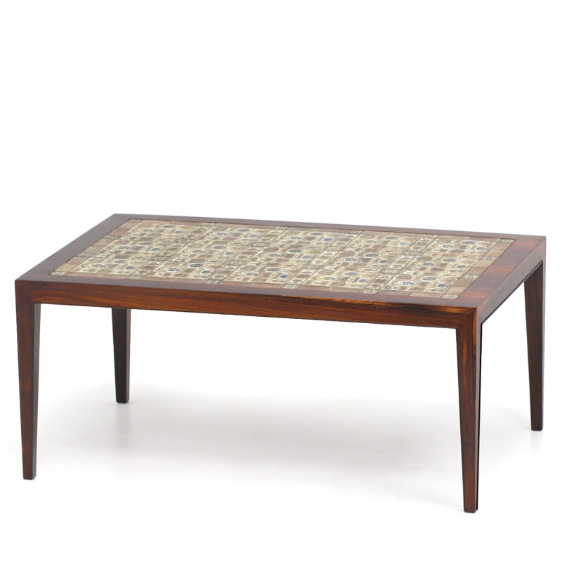 【special】ロイヤルコペンハーゲン社　タイルトップネストテーブル　70s special】ロイヤルコペンハーゲン社 タイルトップネストテーブル 70s