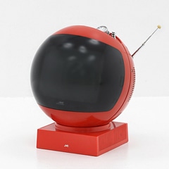 ビンテージ スペースエイジ JVC ヘルメット テレビ 赤 | すべて