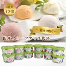 ～果実の便り～国産フルーツアイス物語（12個入）【送料込】